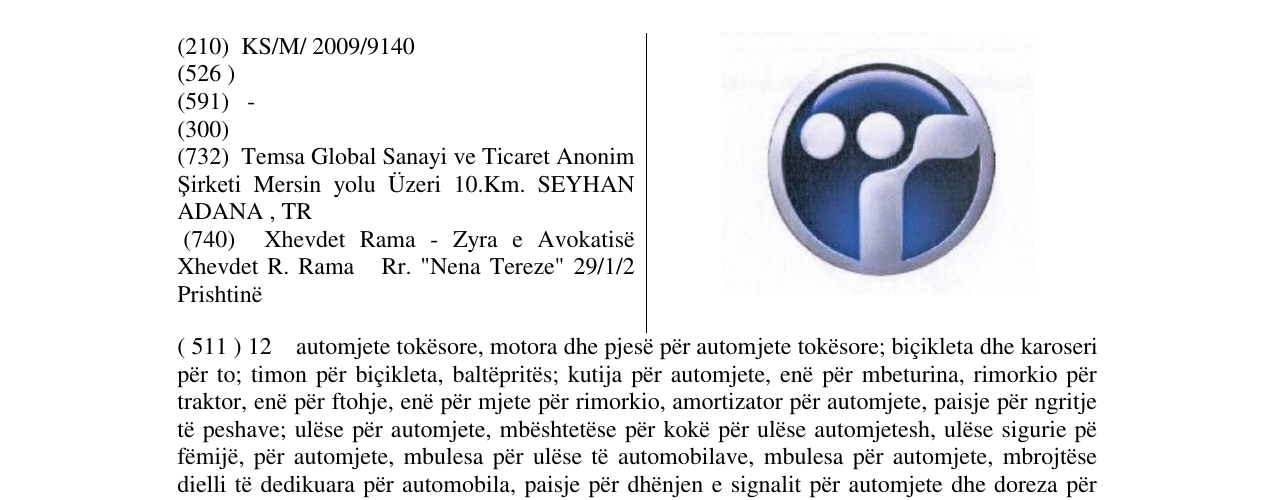 Zëri i markës Markë figurative në buletin
