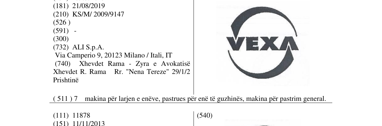 Zëri i markës Markë figurative në buletin
