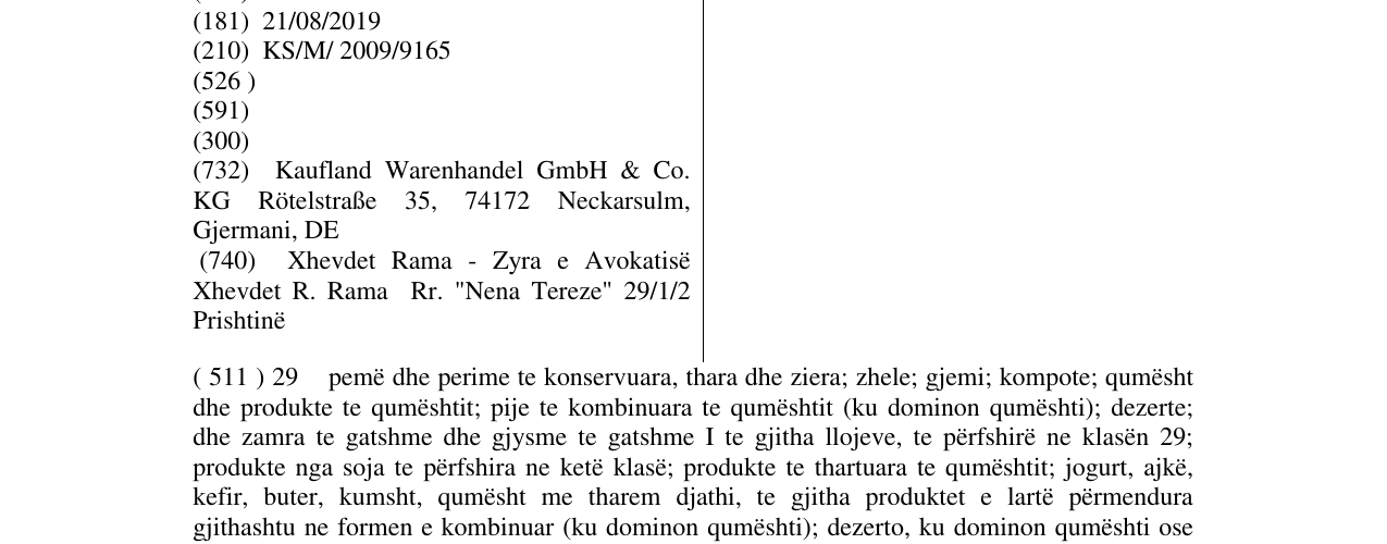 Zëri i markës HAPNOC në buletin