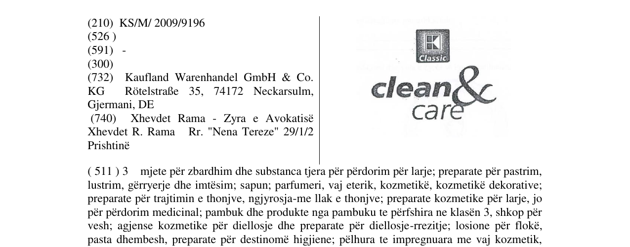 Zëri i markës clean&care në buletin