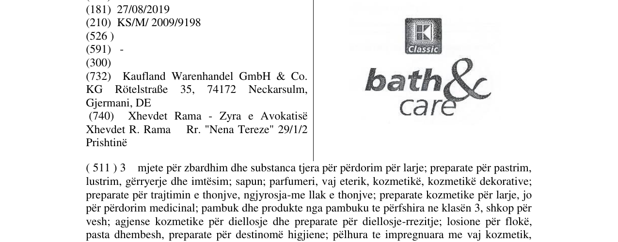 Zëri i markës bath&care në buletin