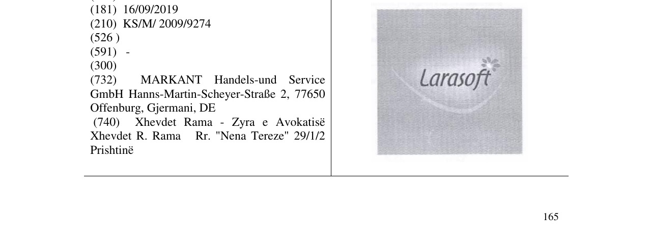 Zëri i markës Larasoft në buletin