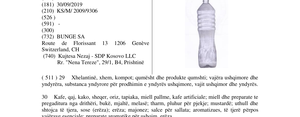 Zëri i markës Markë figurative në buletin