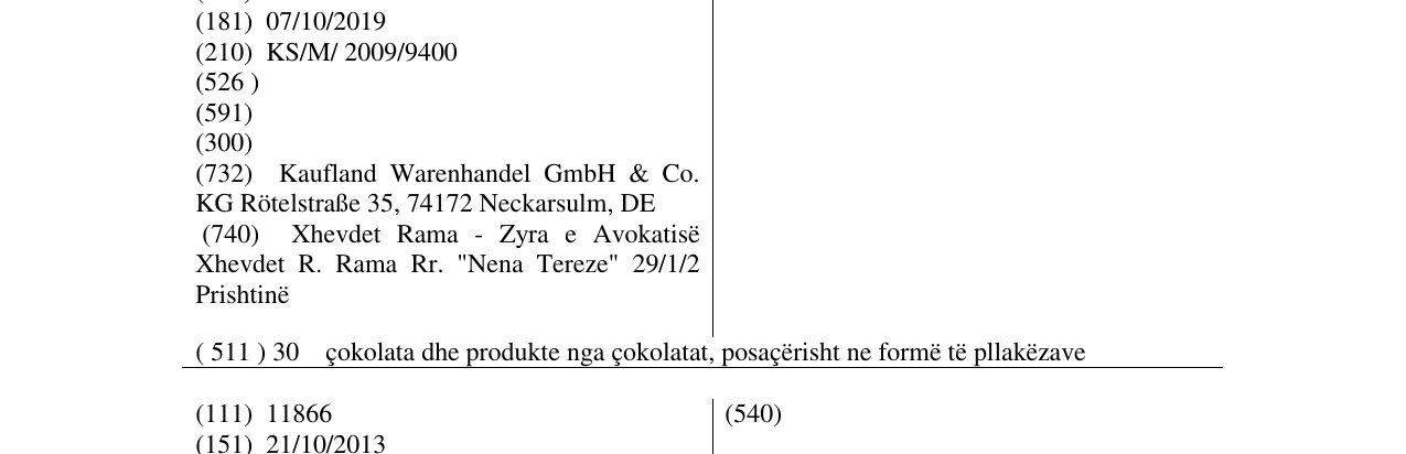 Zëri i markës NUTSTAR në buletin