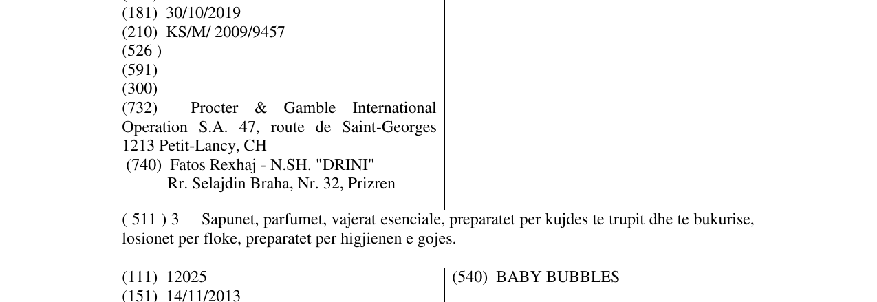 Zëri i markës FORBIDDEN ROSE në buletin