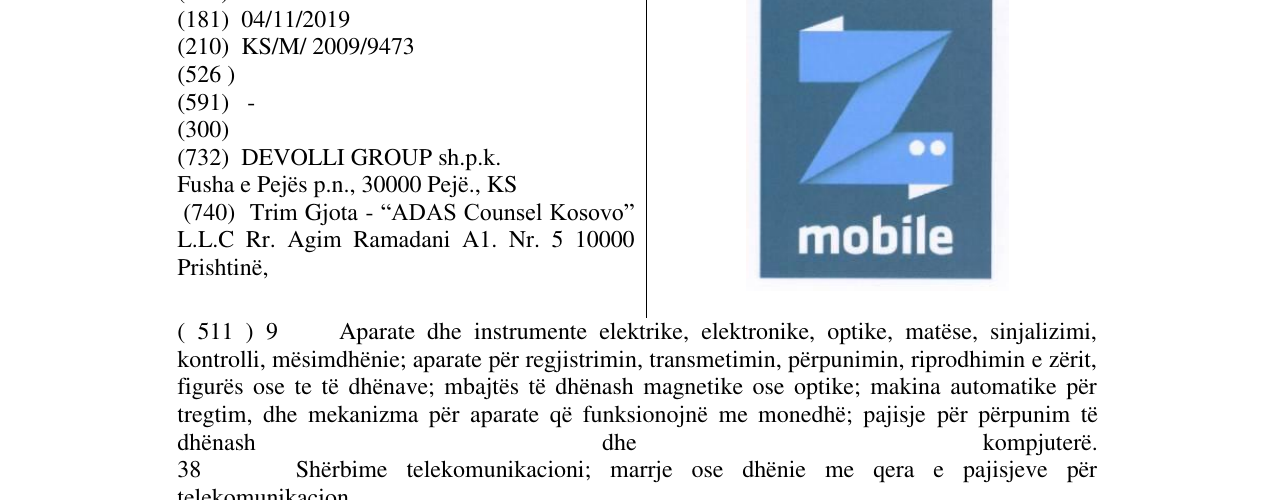 Zëri i markës Z MOBILE në buletin
