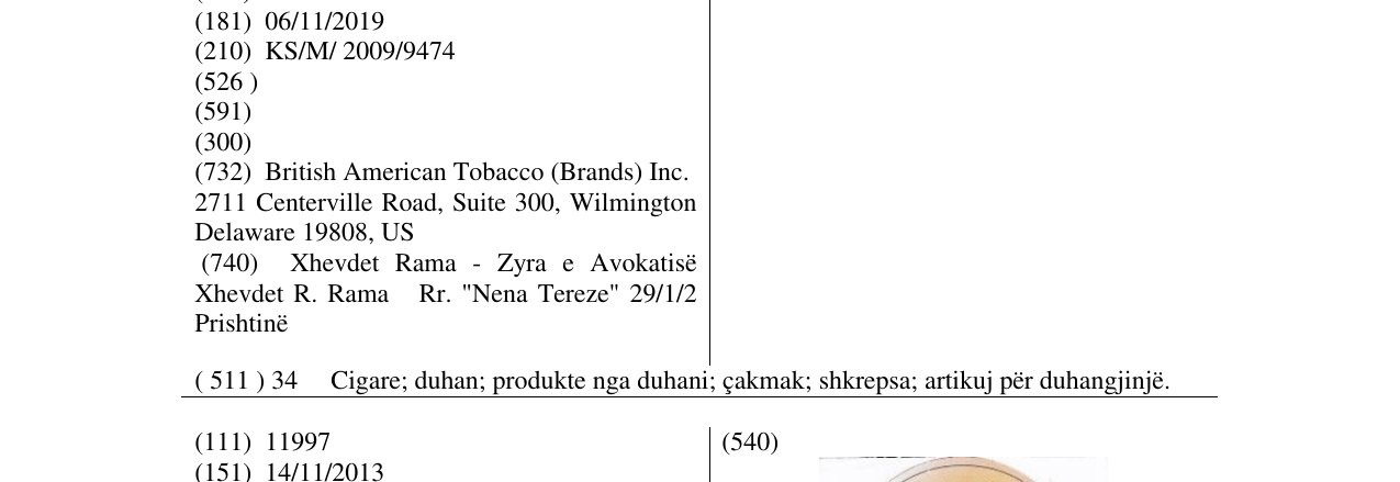 Zëri i markës NANOKINGS në buletin