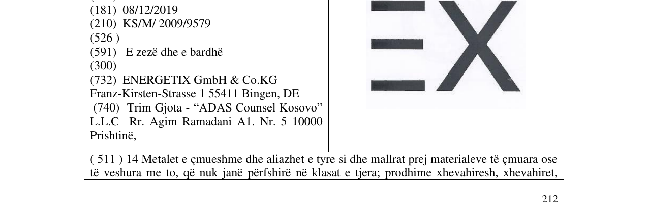 Zëri i markës X në buletin