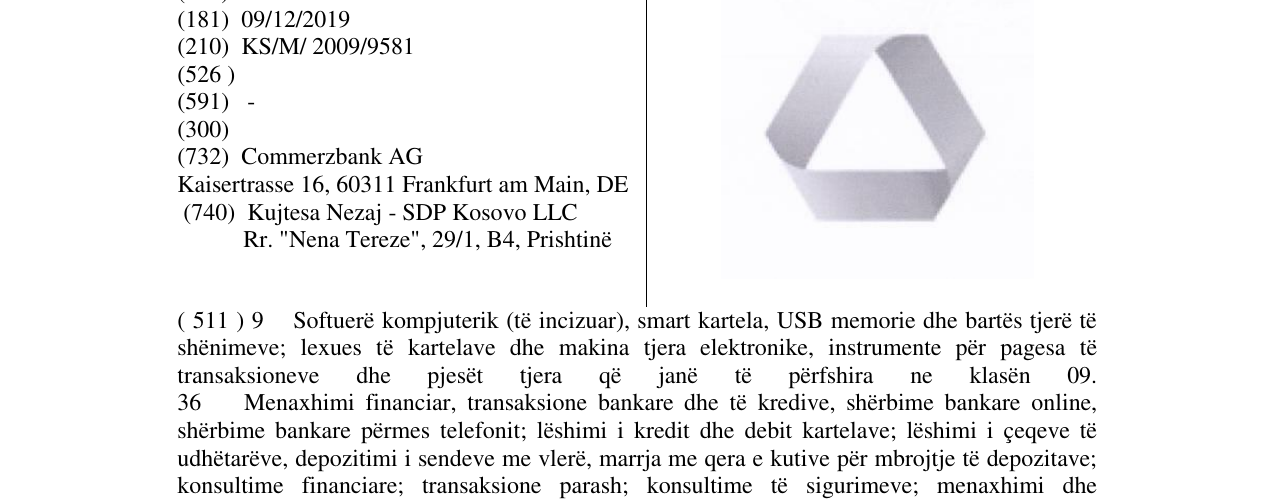Zëri i markës Markë figurative në buletin