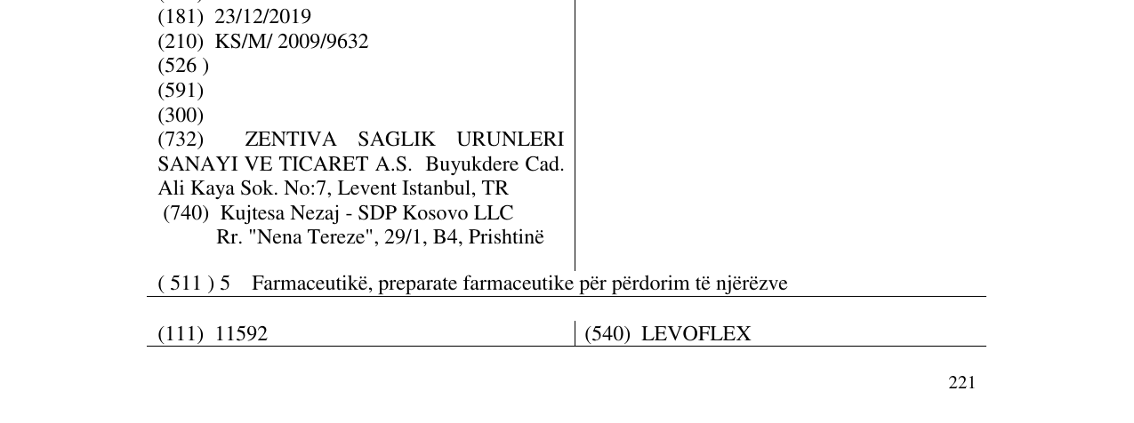 Zëri i markës ESLOREX në buletin