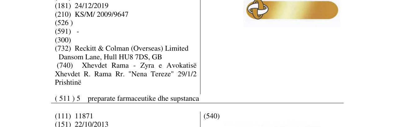 Zëri i markës Markë figurative në buletin