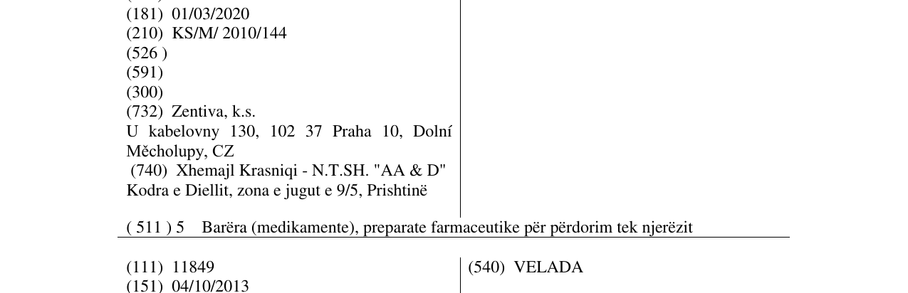 Zëri i markës TEZEO në buletin
