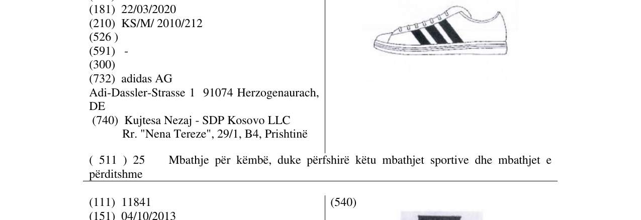 Zëri i markës adi në buletin