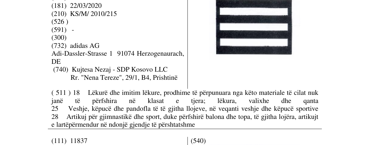Zëri i markës Markë figurative në buletin