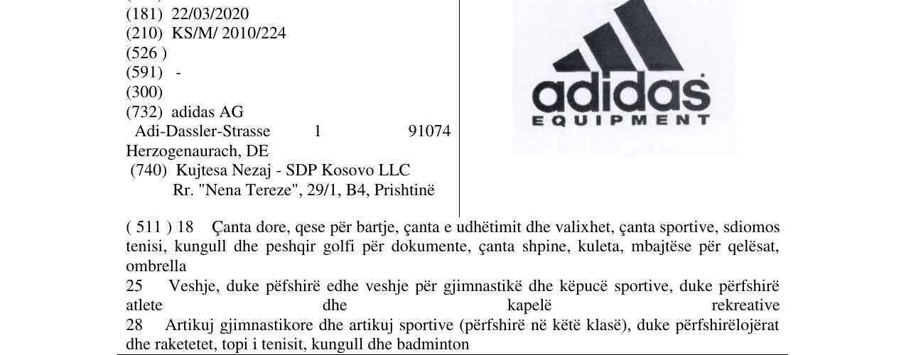 Zëri i markës Markë figurative në buletin