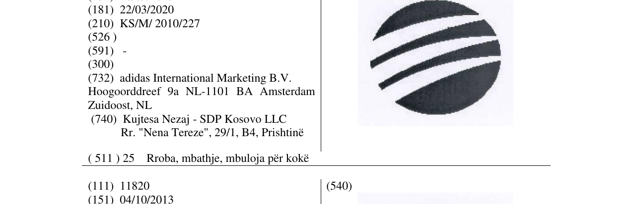 Zëri i markës Markë figurative në buletin