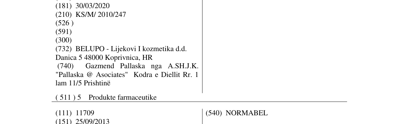 Zëri i markës LUPOCET në buletin