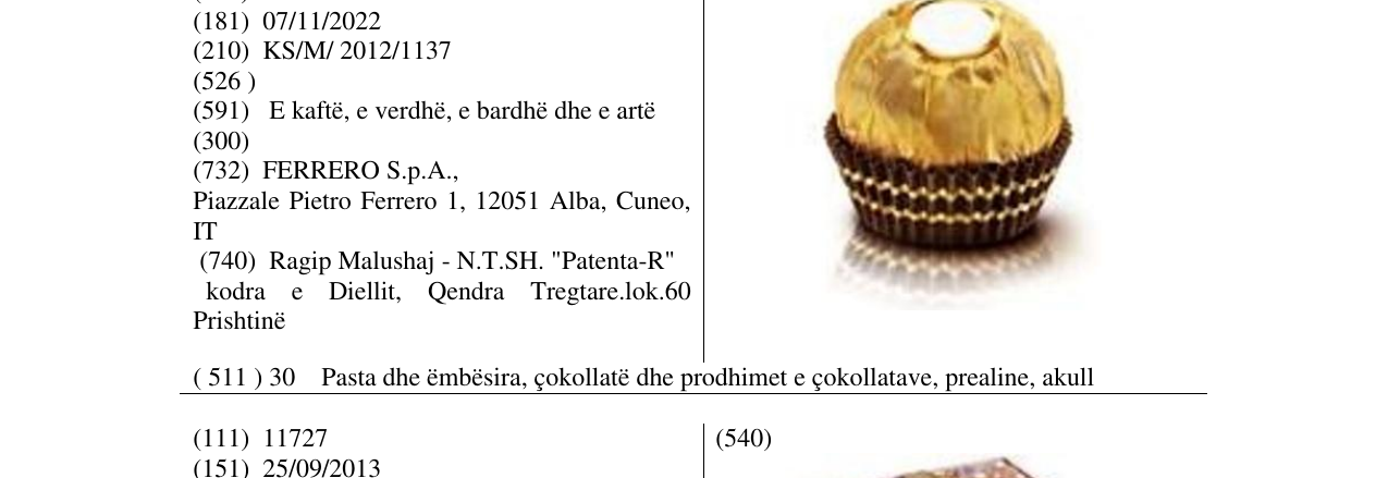 Zëri i markës Markë figurative në buletin