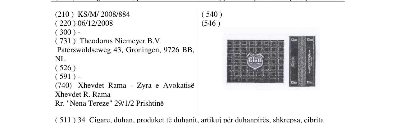 Zëri i markës CLAN në buletin