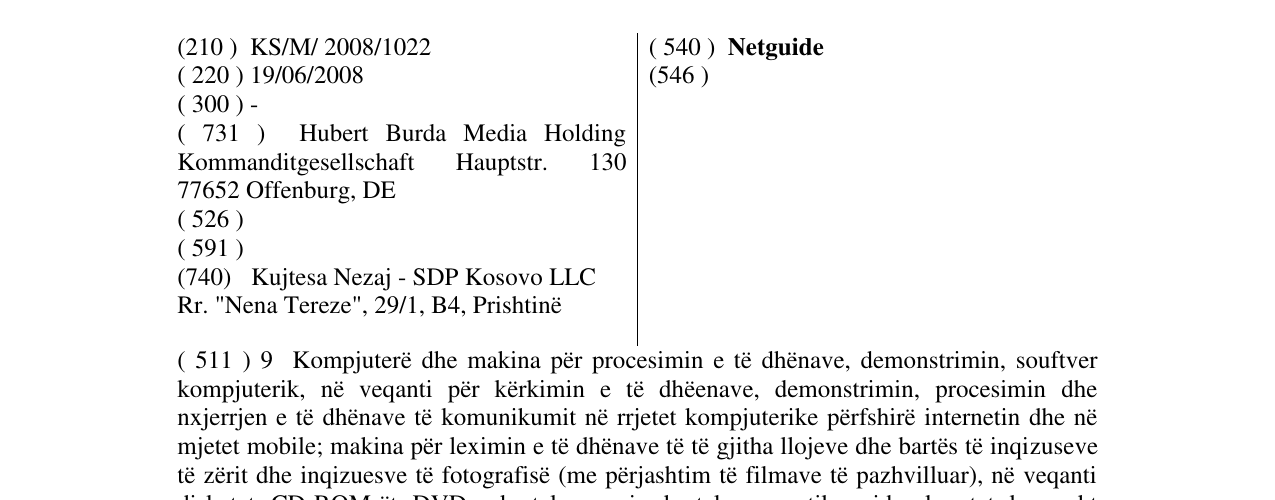 Zëri i markës Netguide në buletin