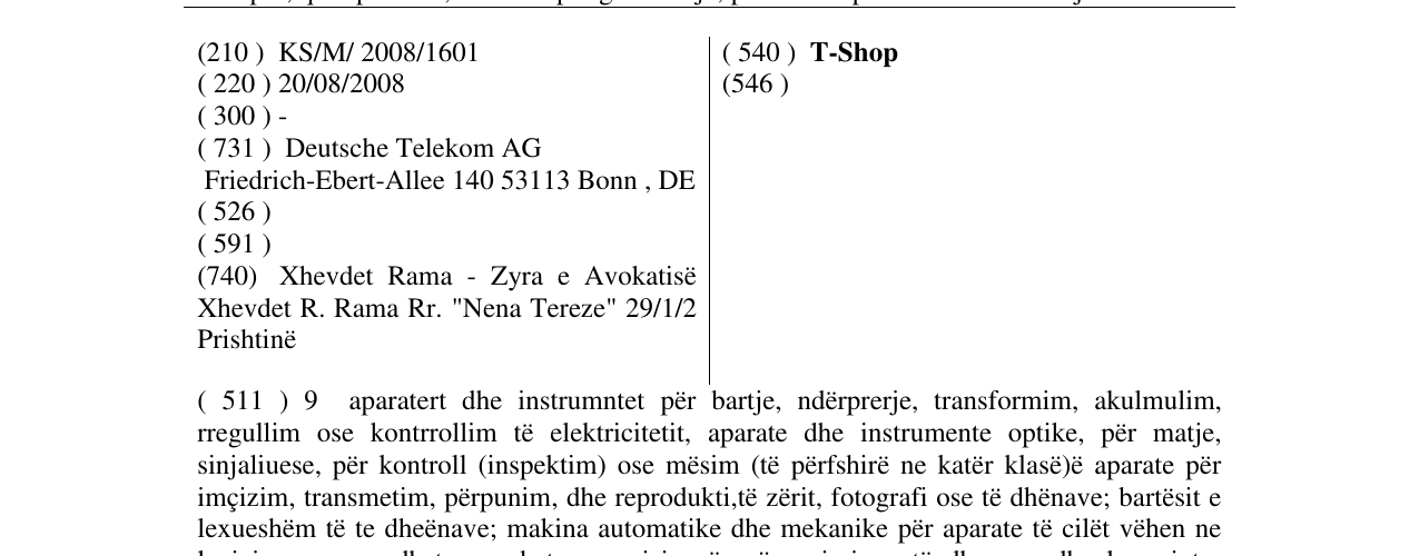 Zëri i markës T-Shop në buletin