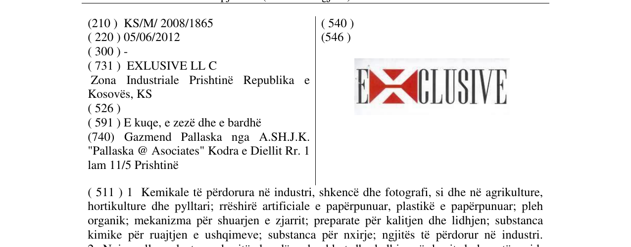 Zëri i markës EXCLUSIVE në buletin