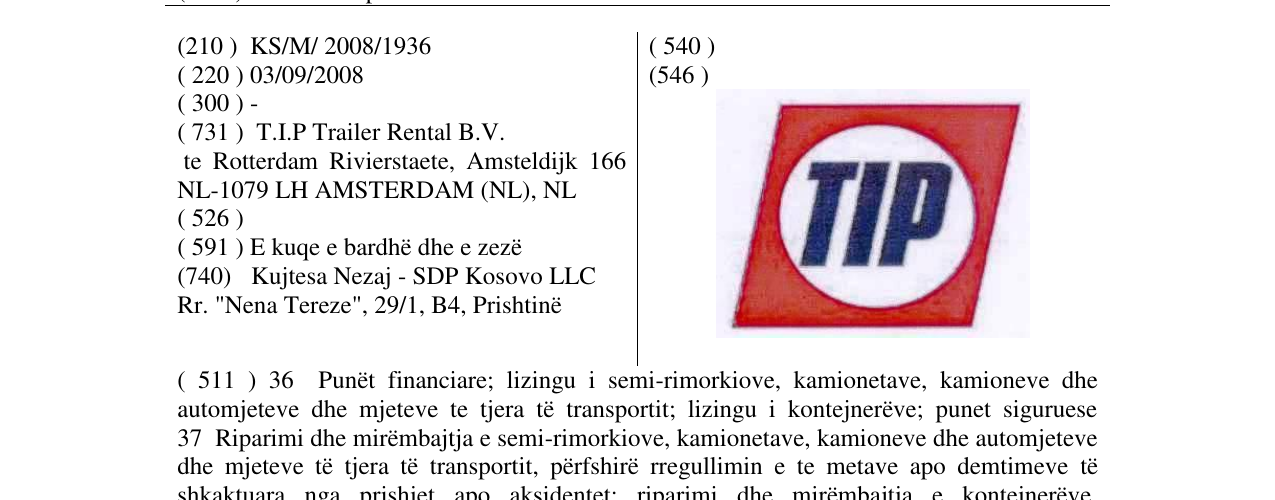 Zëri i markës TIP në buletin