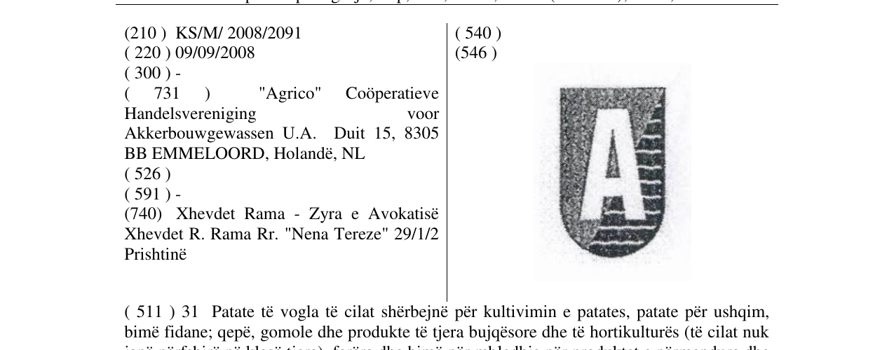 Zëri i markës A në buletin