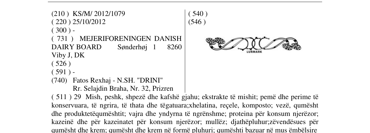 Zëri i markës LURMARK në buletin
