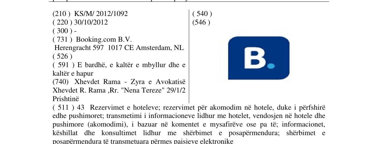 Zëri i markës Markë figurative në buletin