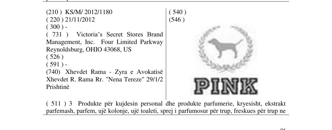 Zëri i markës PINK në buletin