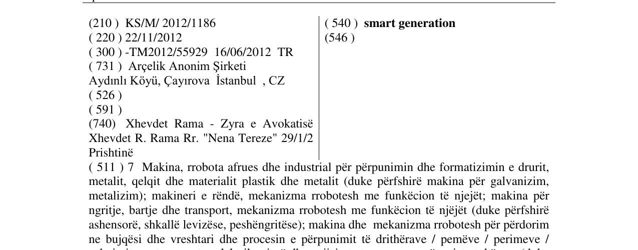 Zëri i markës smart generation në buletin