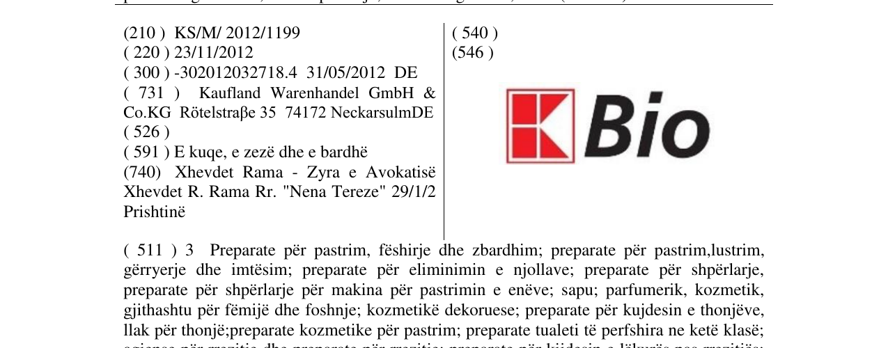 Zëri i markës Bio në buletin
