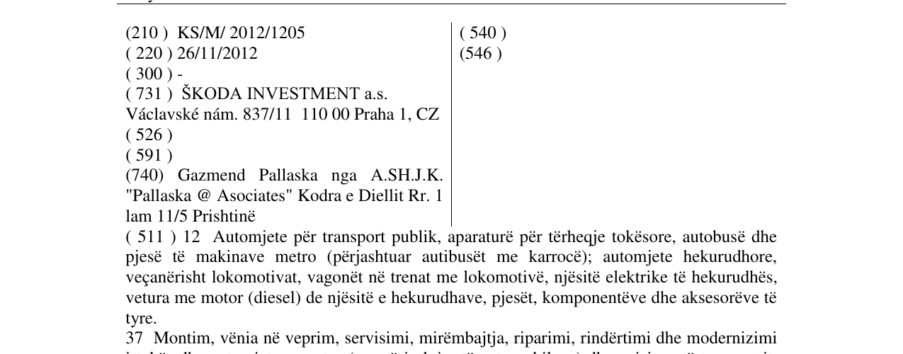 Zëri i markës Markë figurative në buletin