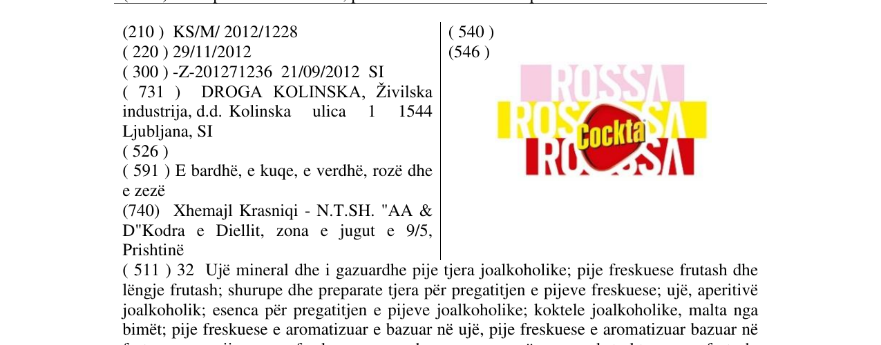 Zëri i markës Markë figurative në buletin