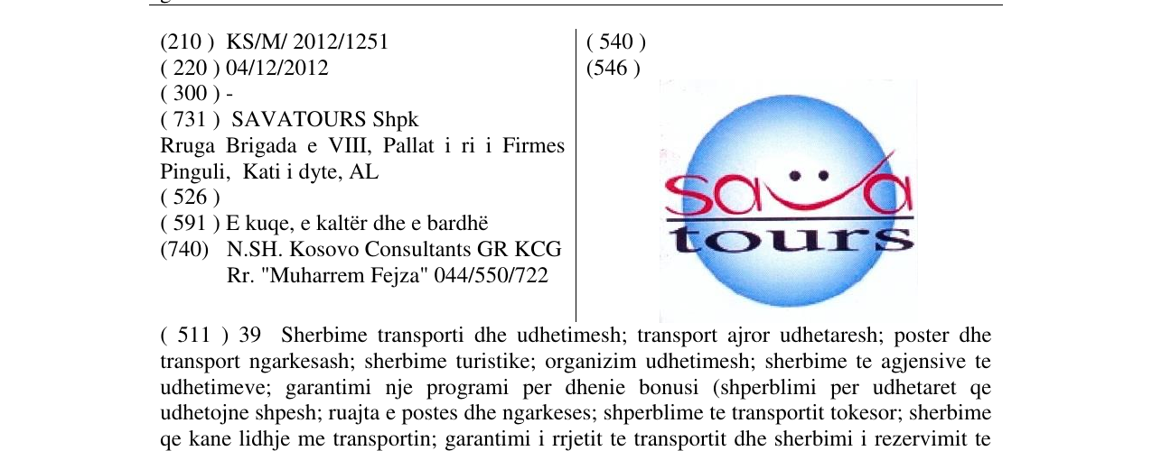 Zëri i markës sava tours në buletin