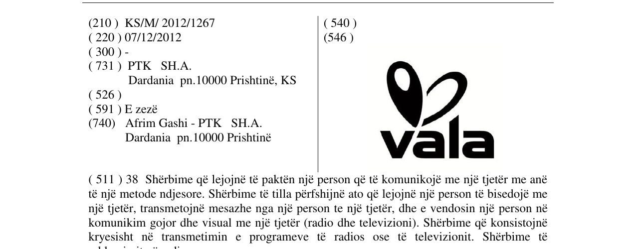 Zëri i markës vala në buletin