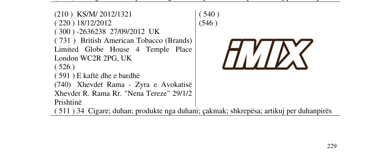 Zëri i markës iMIX në buletin
