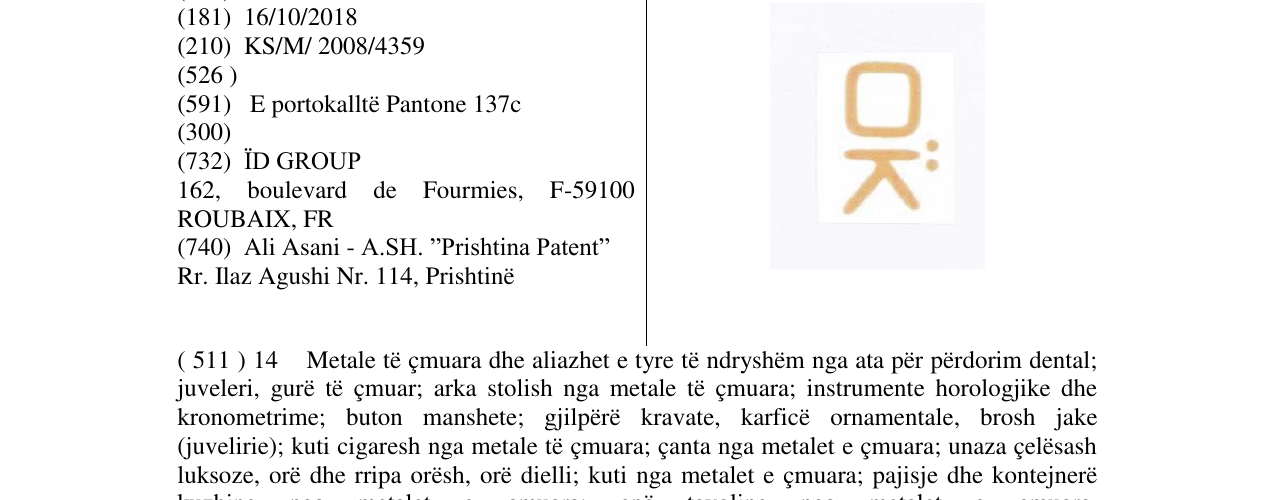 Zëri i markës OK në buletin