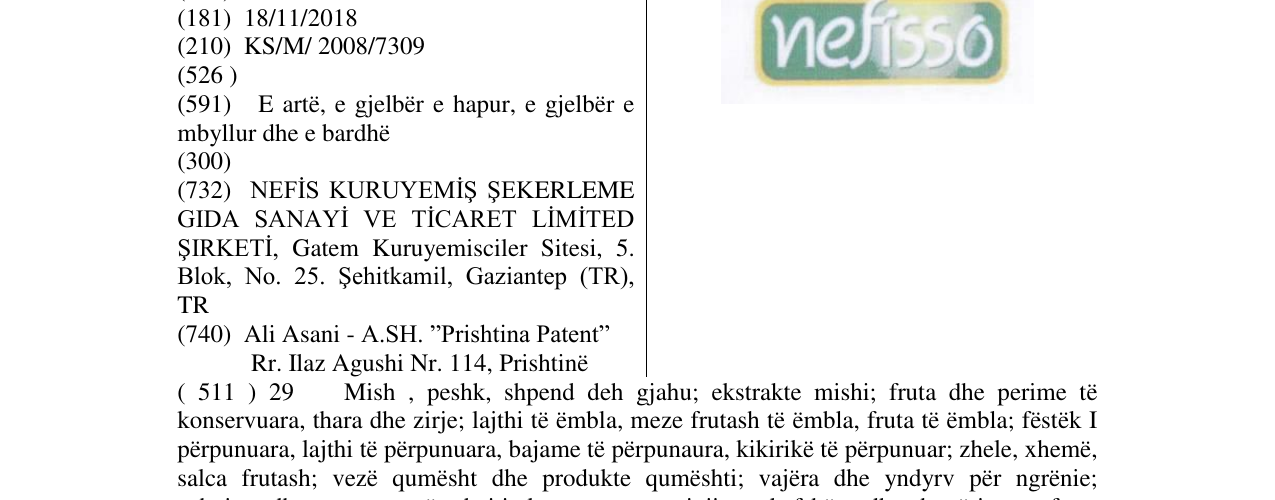 Zëri i markës nefisso në buletin