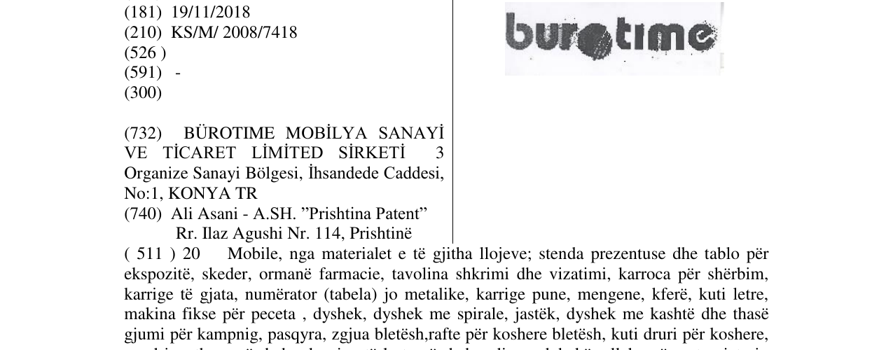 Zëri i markës Markë figurative në buletin