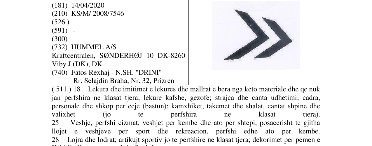 Zëri i markës Markë figurative në buletin