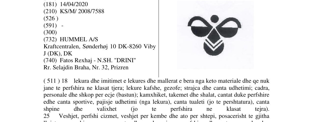 Zëri i markës Markë figurative në buletin