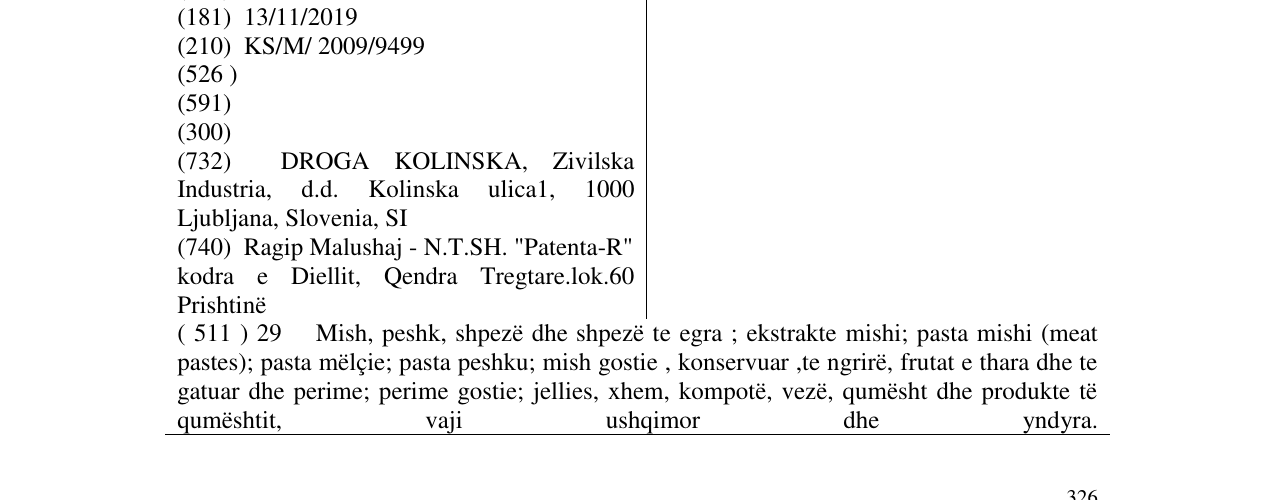 Zëri i markës ARGETA në buletin