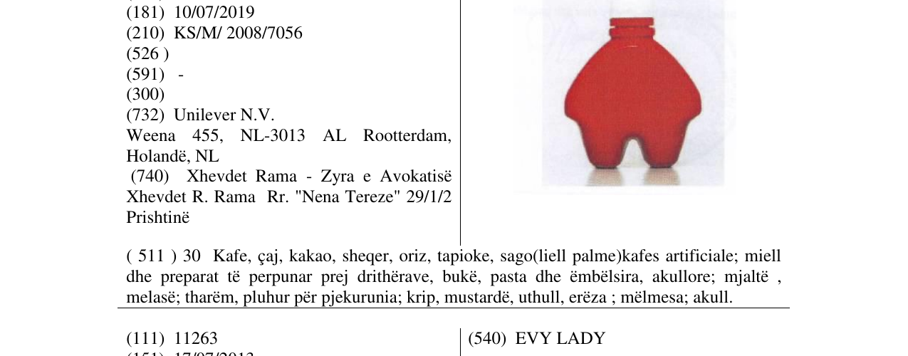 Zëri i markës Markë figurative në buletin
