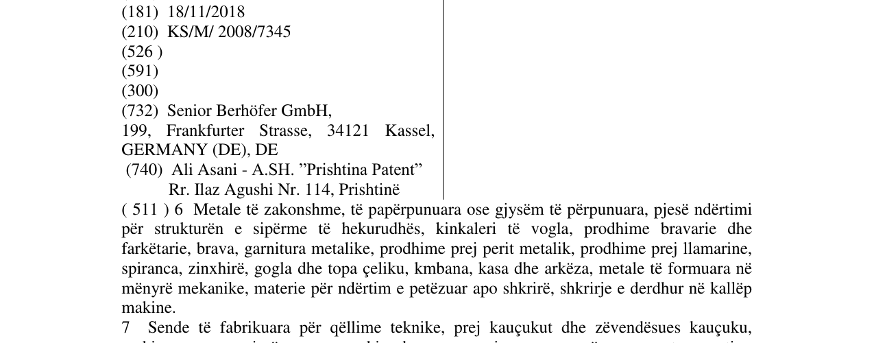 Zëri i markës Tuboflex në buletin