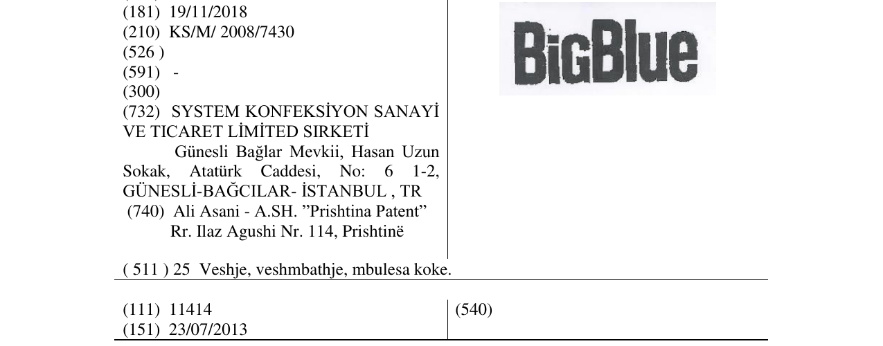 Zëri i markës BiGBlue në buletin
