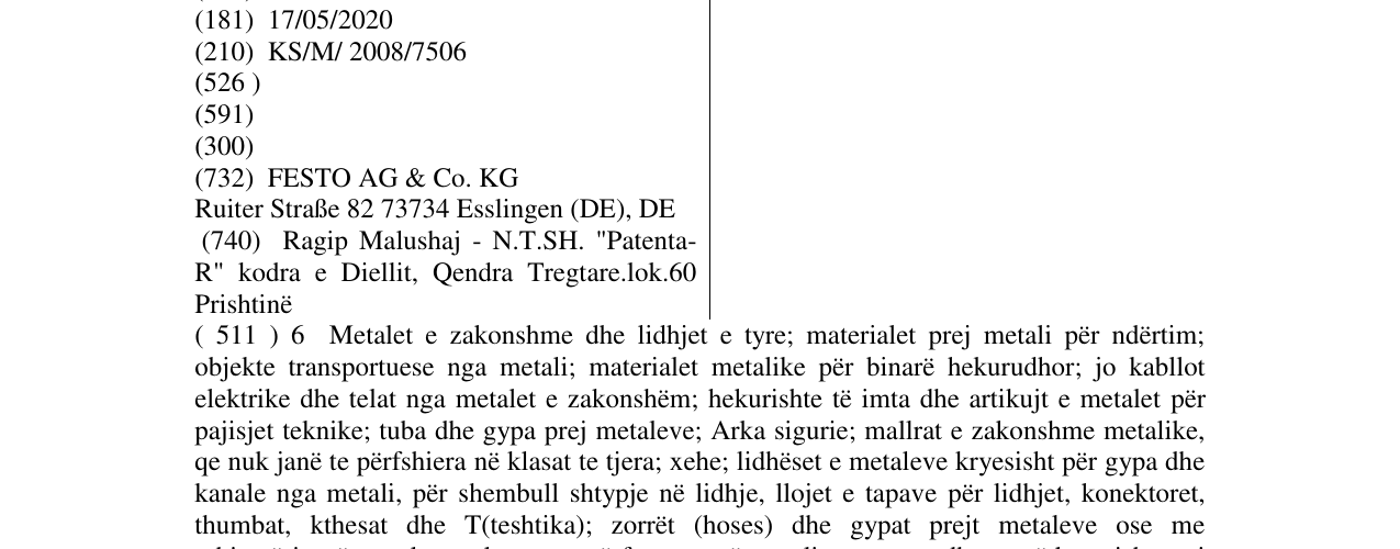 Zëri i markës FESTO në buletin