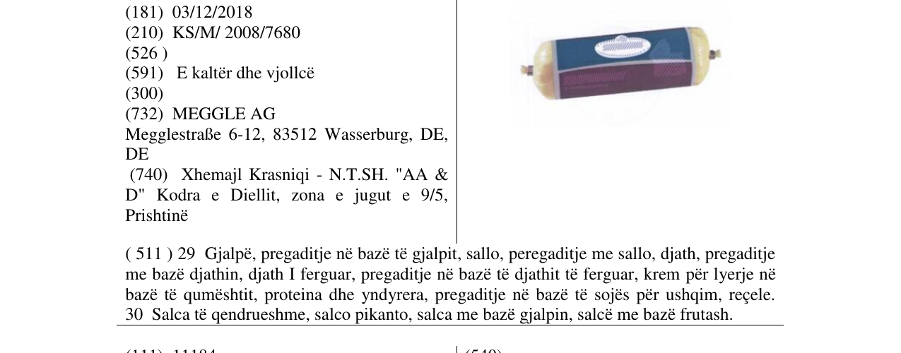 Zëri i markës Markë figurative në buletin