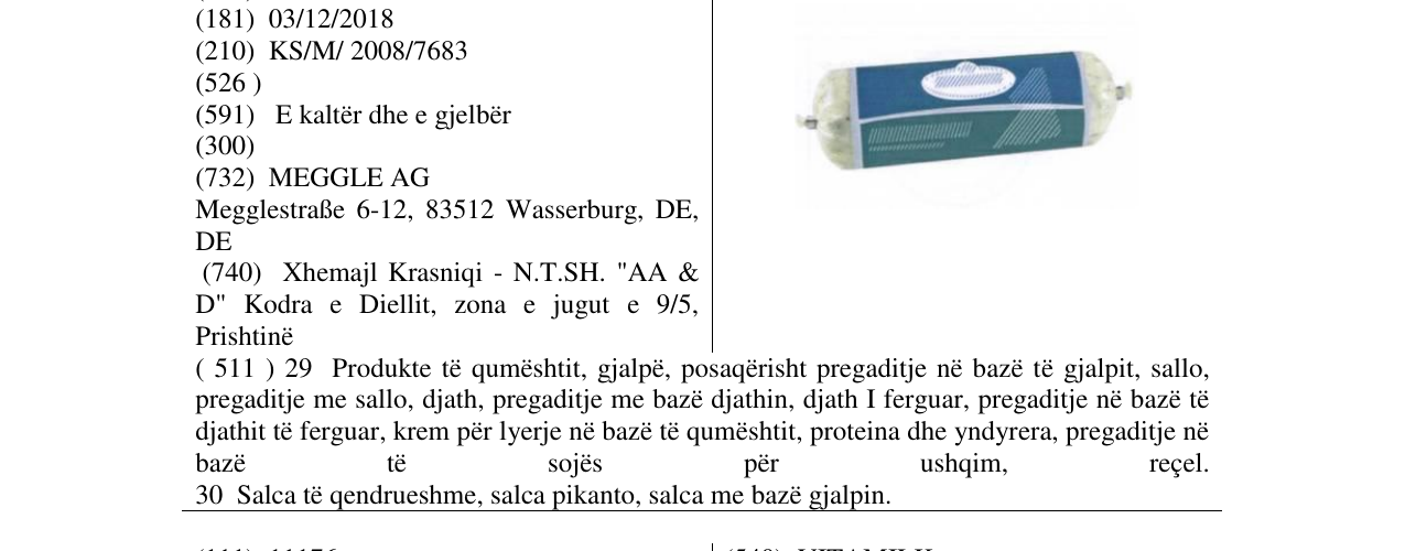 Zëri i markës Markë figurative në buletin